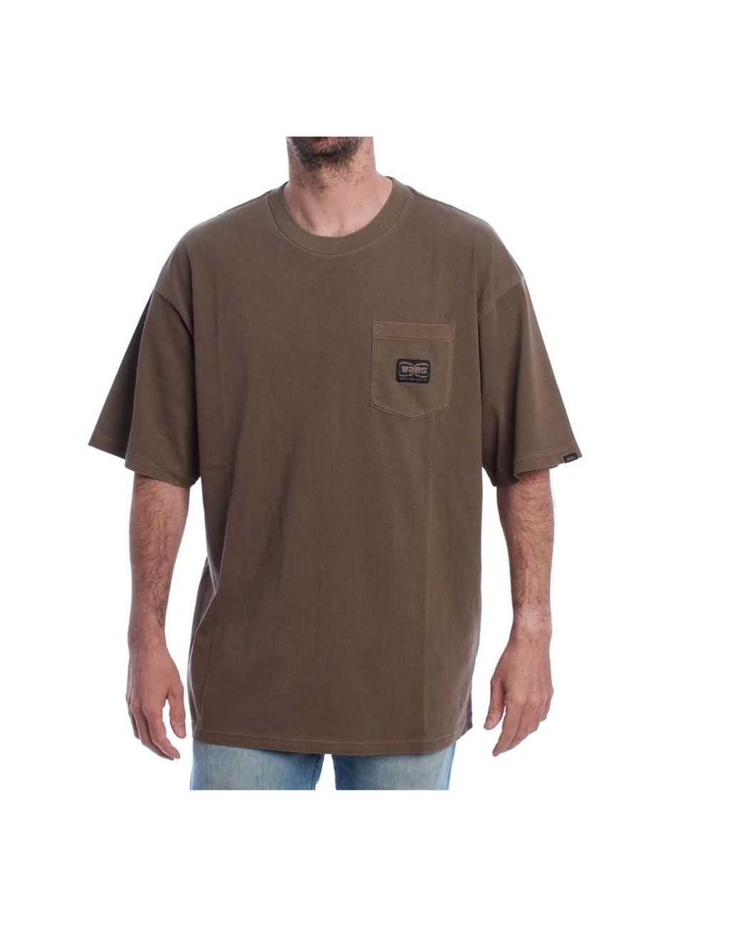 Vans Tops ,Bruin ,Katoen Korte Mouw T-Shirt Casual Streetwear Stijl in het Brown voor heren