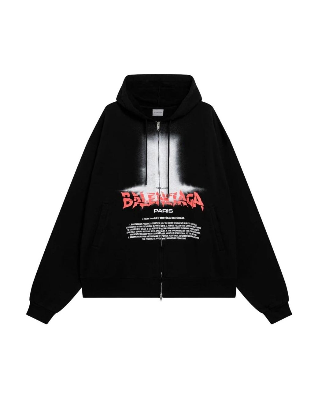 Balenciaga Black Zip-Throughs for men