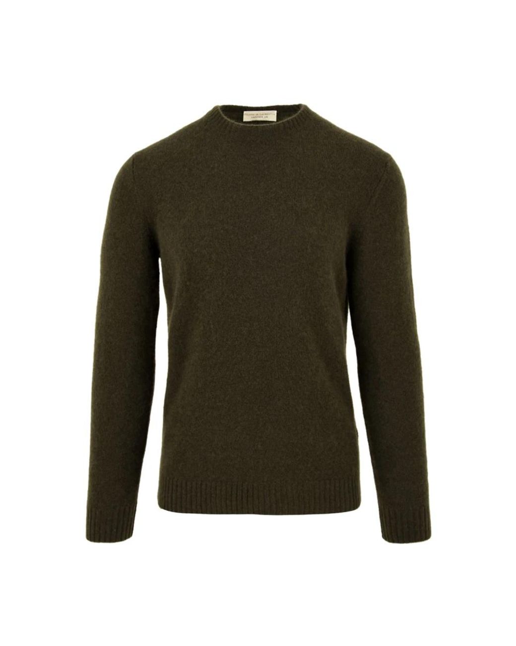 FILIPPO DE LAURENTIIS Green Round-Neck Knitwear for men