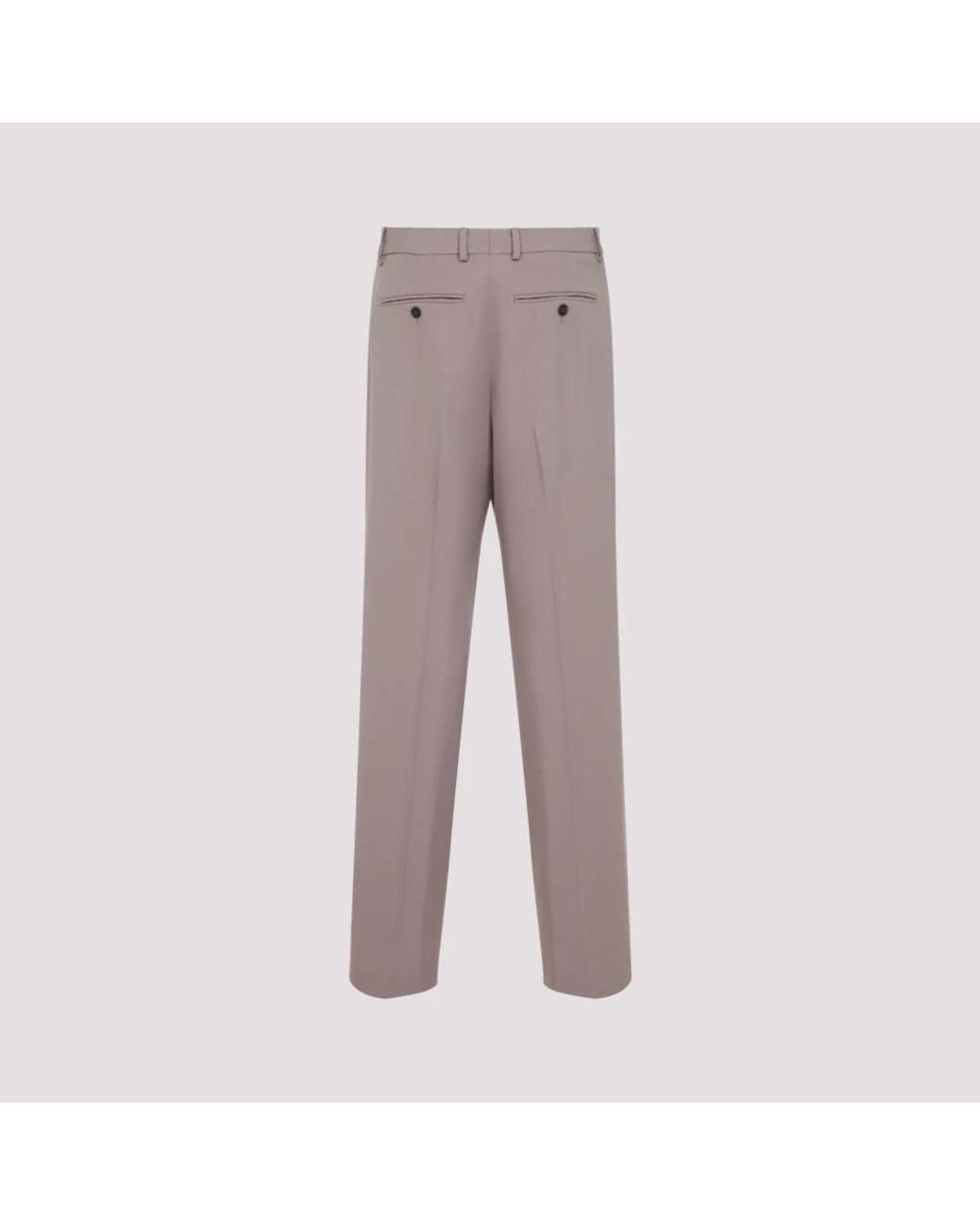 Dries Van Noten Gray Slim-Fit Trousers for men