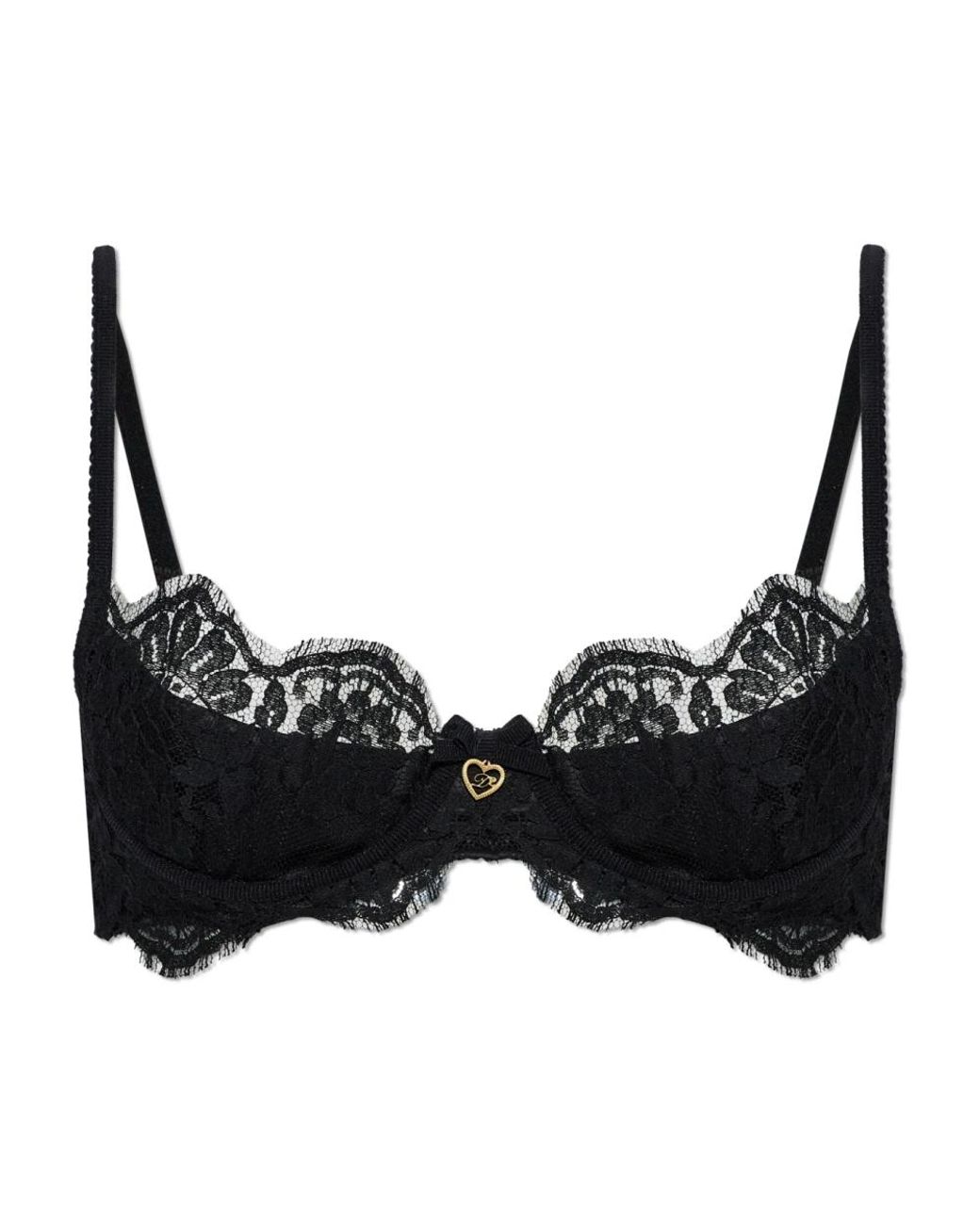 DSquared² Ondergoed ,Zwart ,Satijn Kanten Bh in het Black