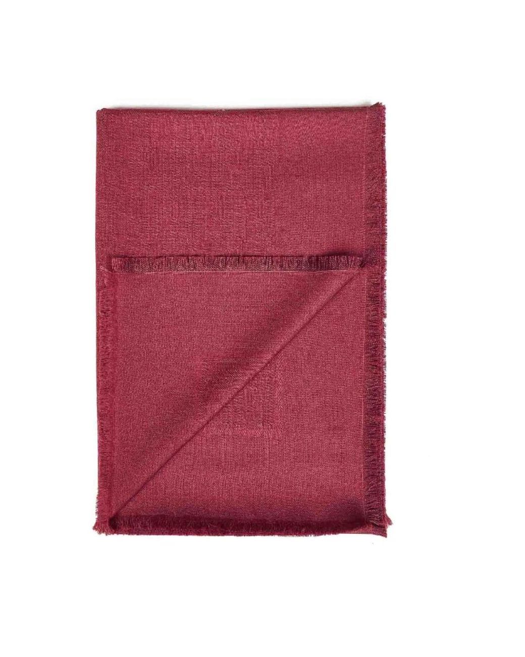 Fendi Red Square Shawl