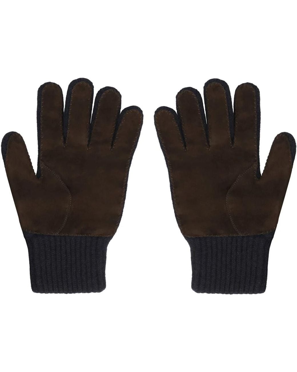 Moorer Blue Gloves for men