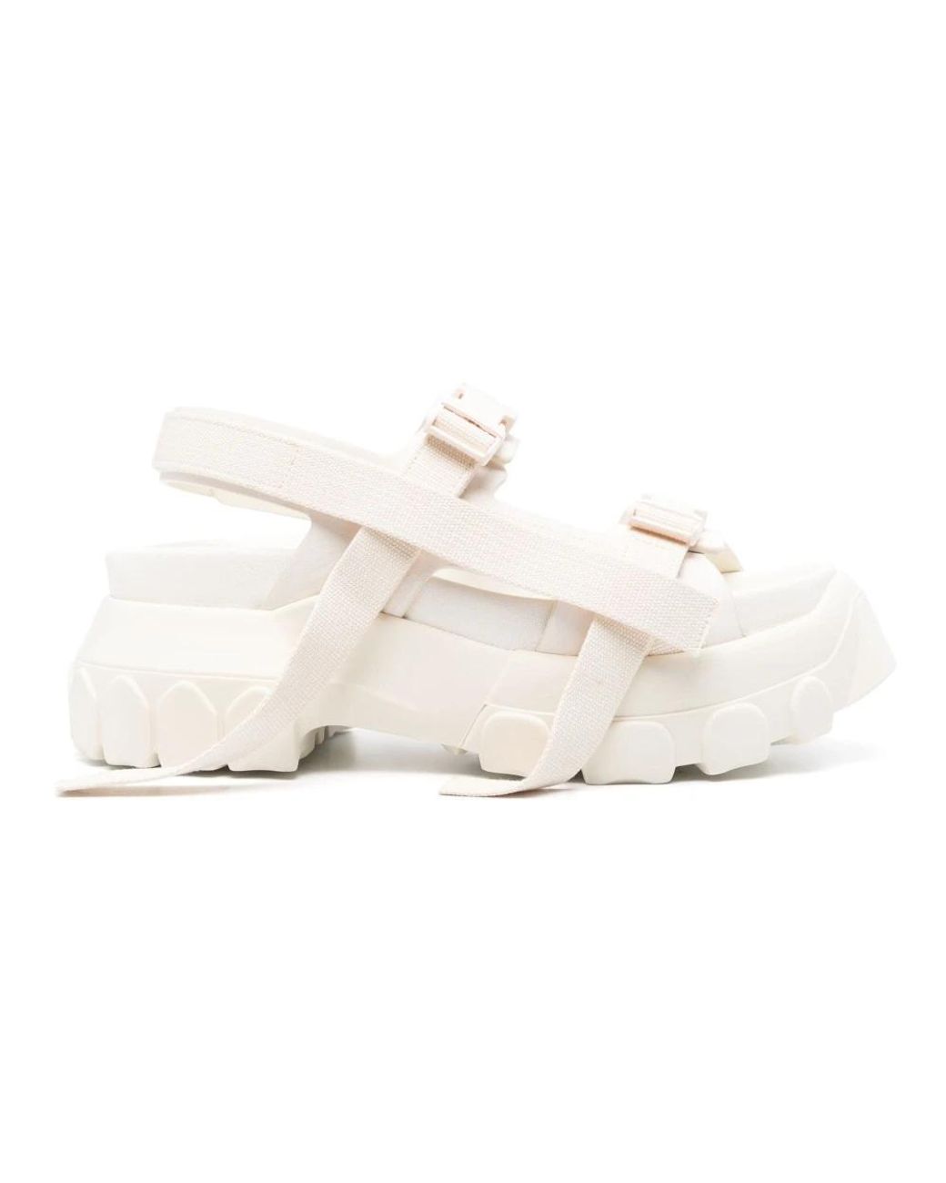 Rick Owens White Flat Sandals