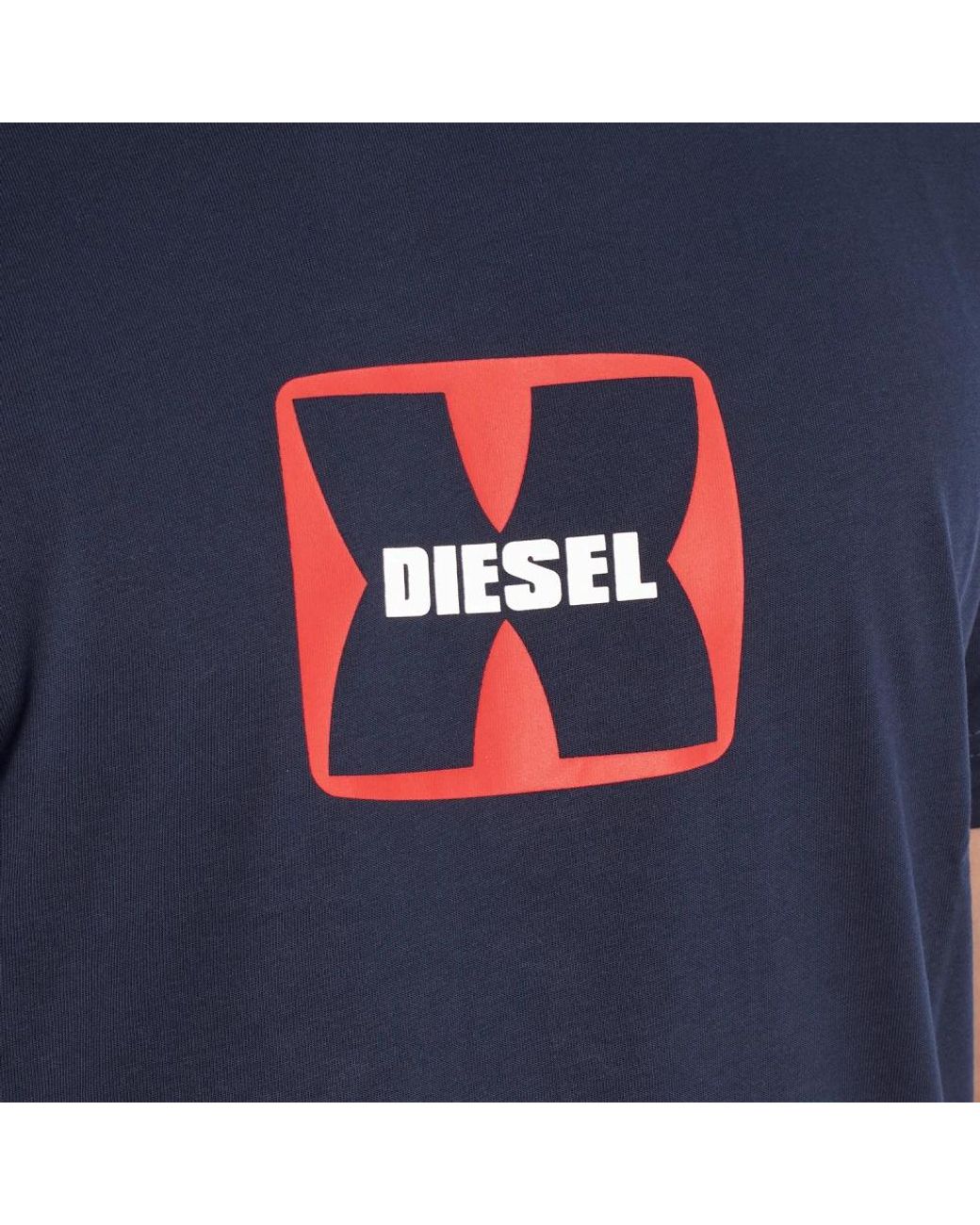 DIESEL Blue T-Shirts for men