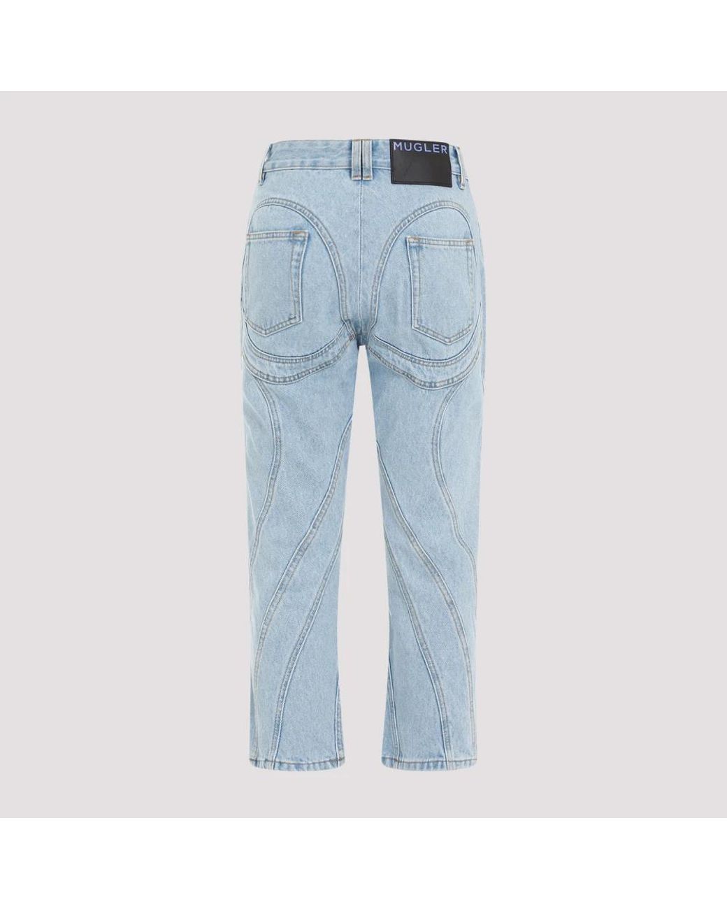 Mugler Blue Straight Jeans
