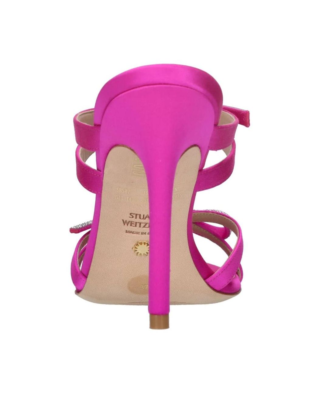 Stuart Weitzman Pink Heeled Mules