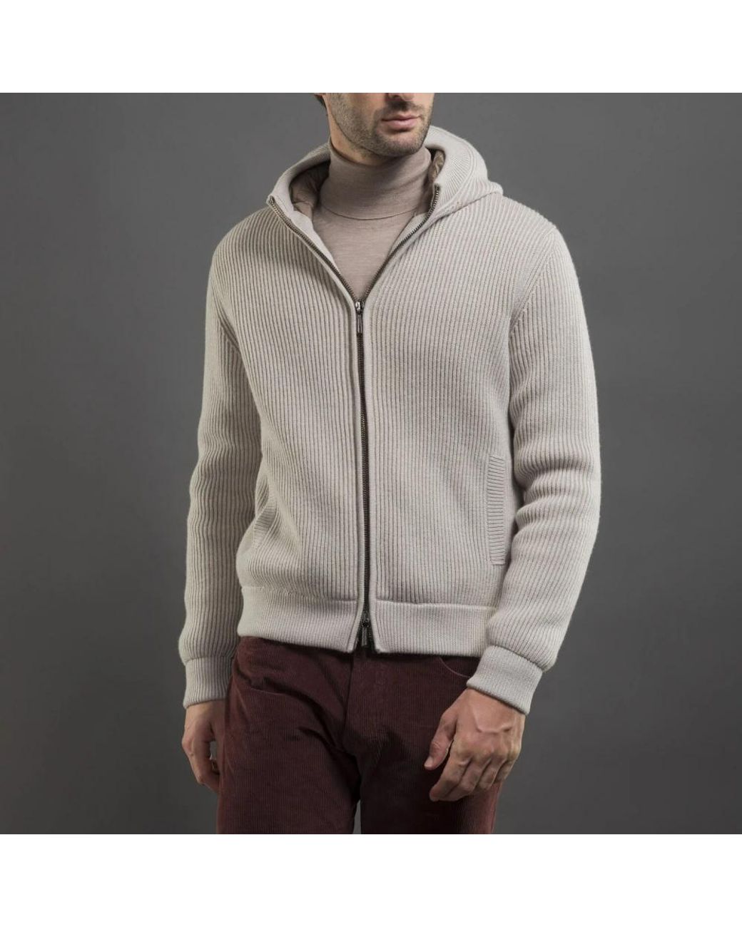 Moorer Jassen ,Wol Misone Cw1 Bomberjack in het Gray voor heren