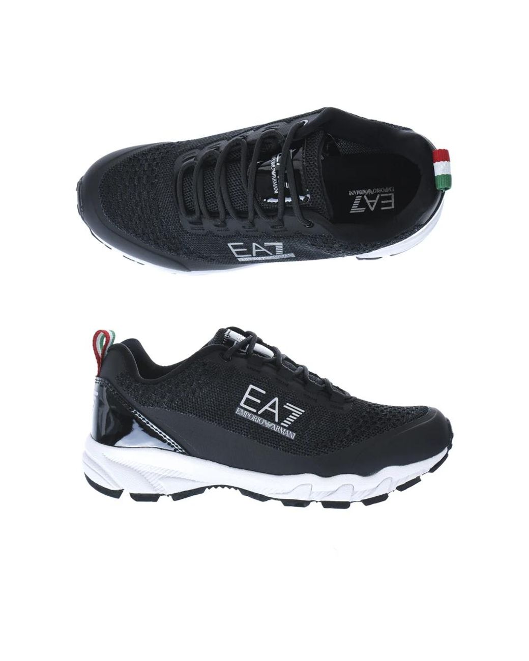 EA7 Black Sneakers for men