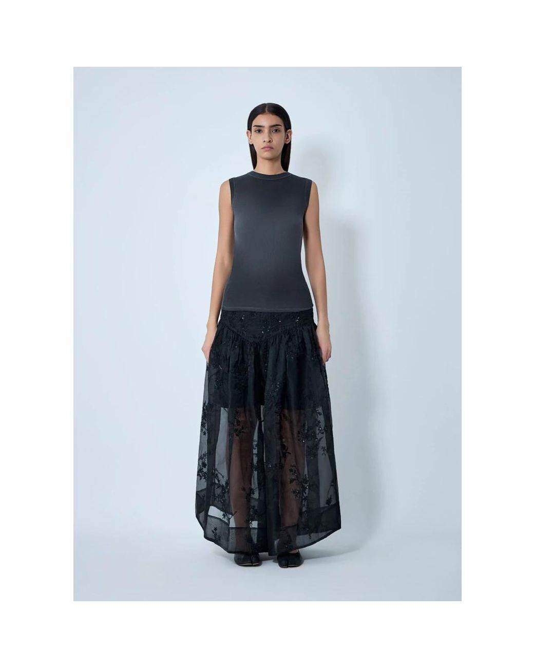 Ganni Blue Maxi Skirts