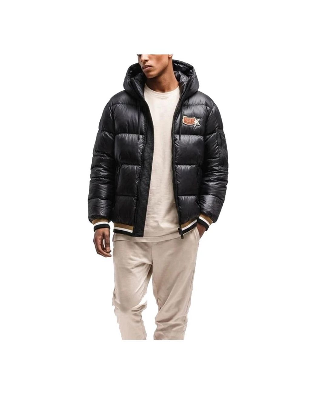 Herno Black Winter Jackets for men