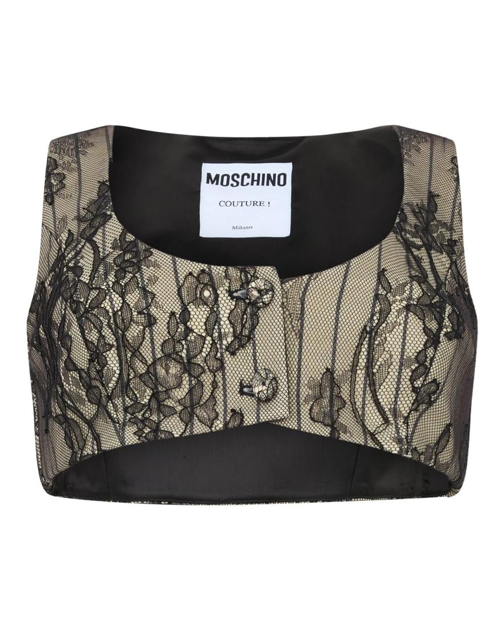 Moschino Metallic Sleeveless Tops