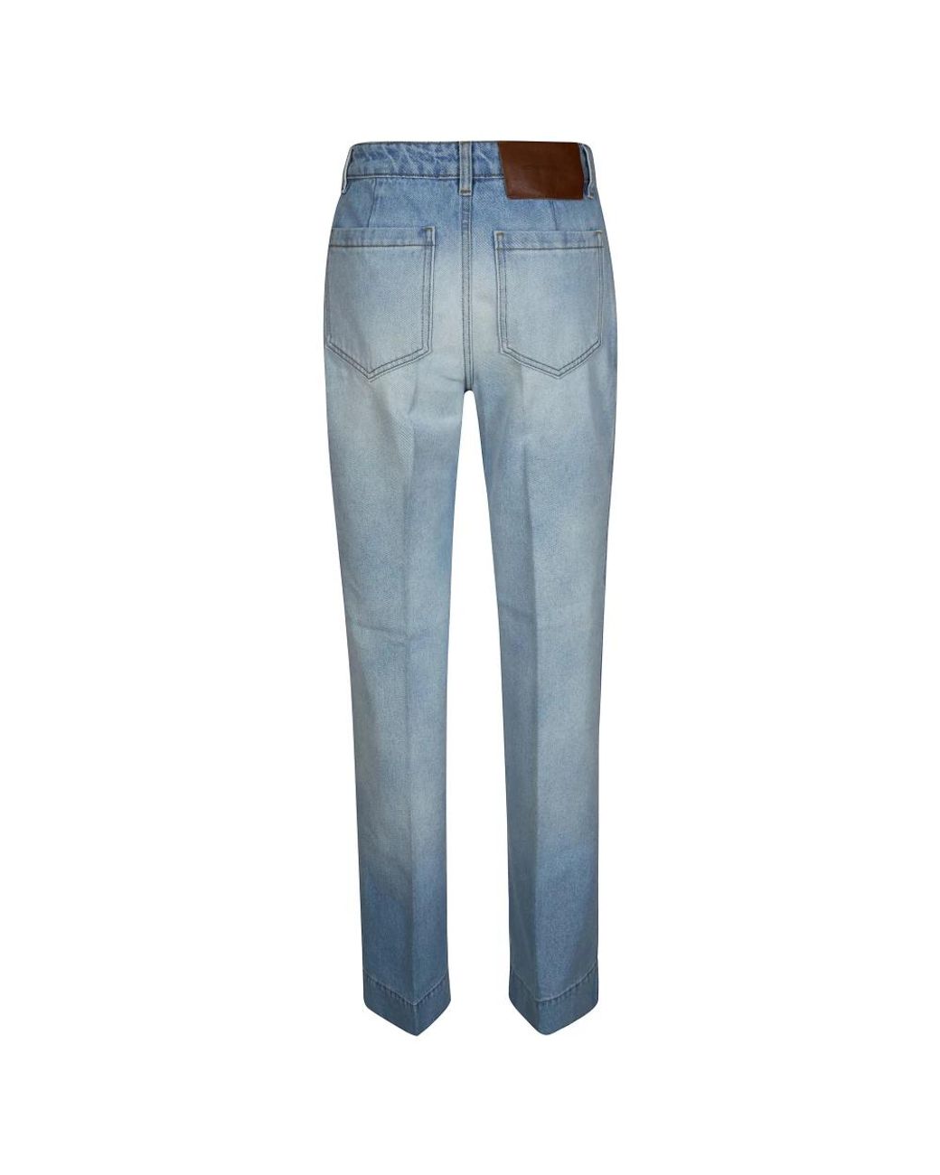 Victoria Beckham Blue Straight Fit Jeans