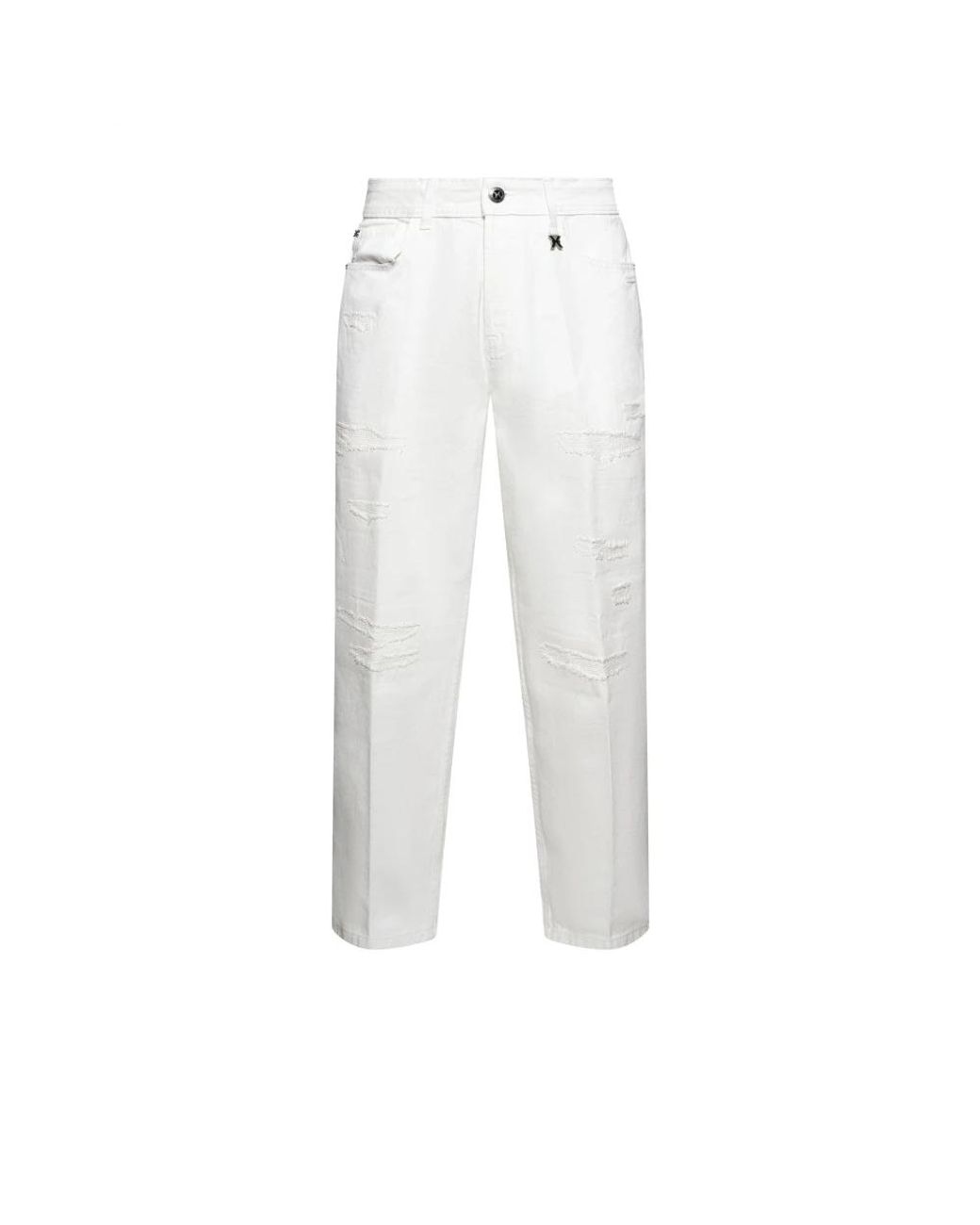 RICHMOND Jeans ,Wit ,Denim Straight Jeans in het White voor heren