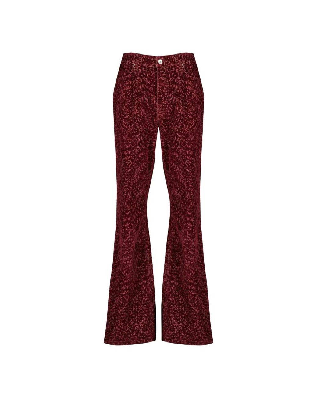 Rabanne Wide Jeans in het Red