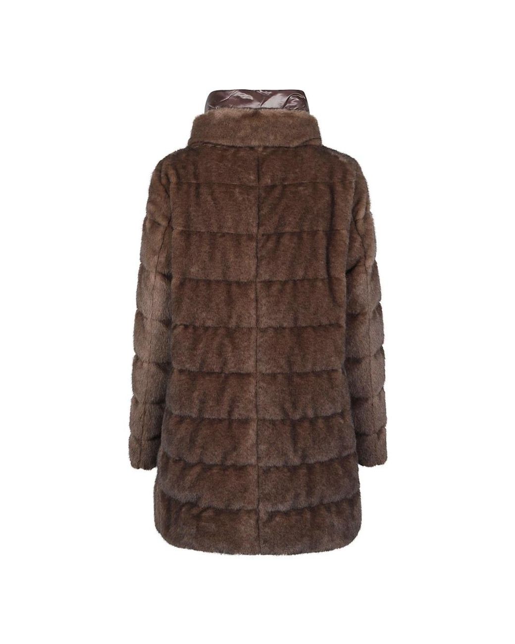 Herno Brown Faux Fur & Shearling Jackets
