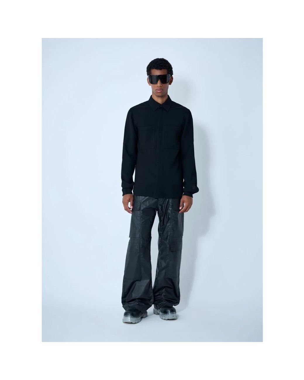 Rick Owens Blue Wide Jeans for men