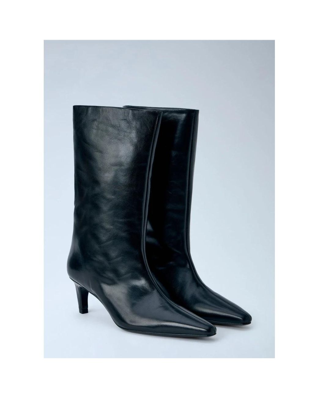 Jude Blue Heeled Boots