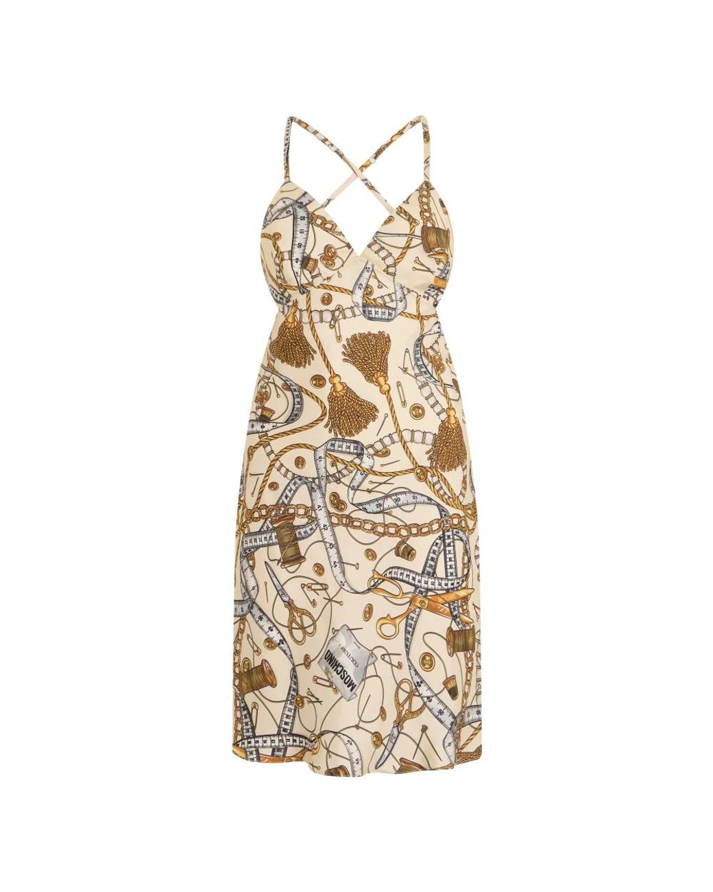 Moschino Metallic Midi Dresses