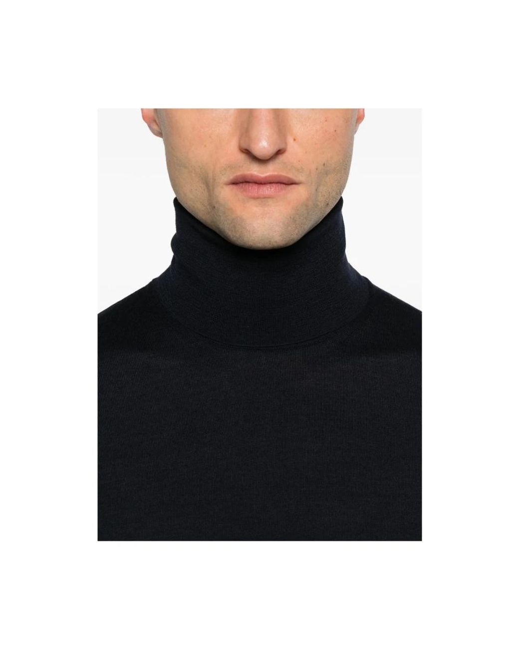Malo Black Turtlenecks for men
