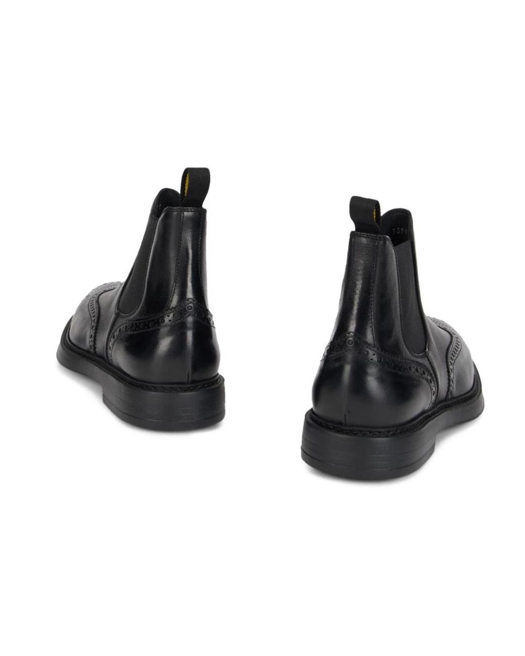 Doucal's Wingtip Chelsea Boot in Black für Herren