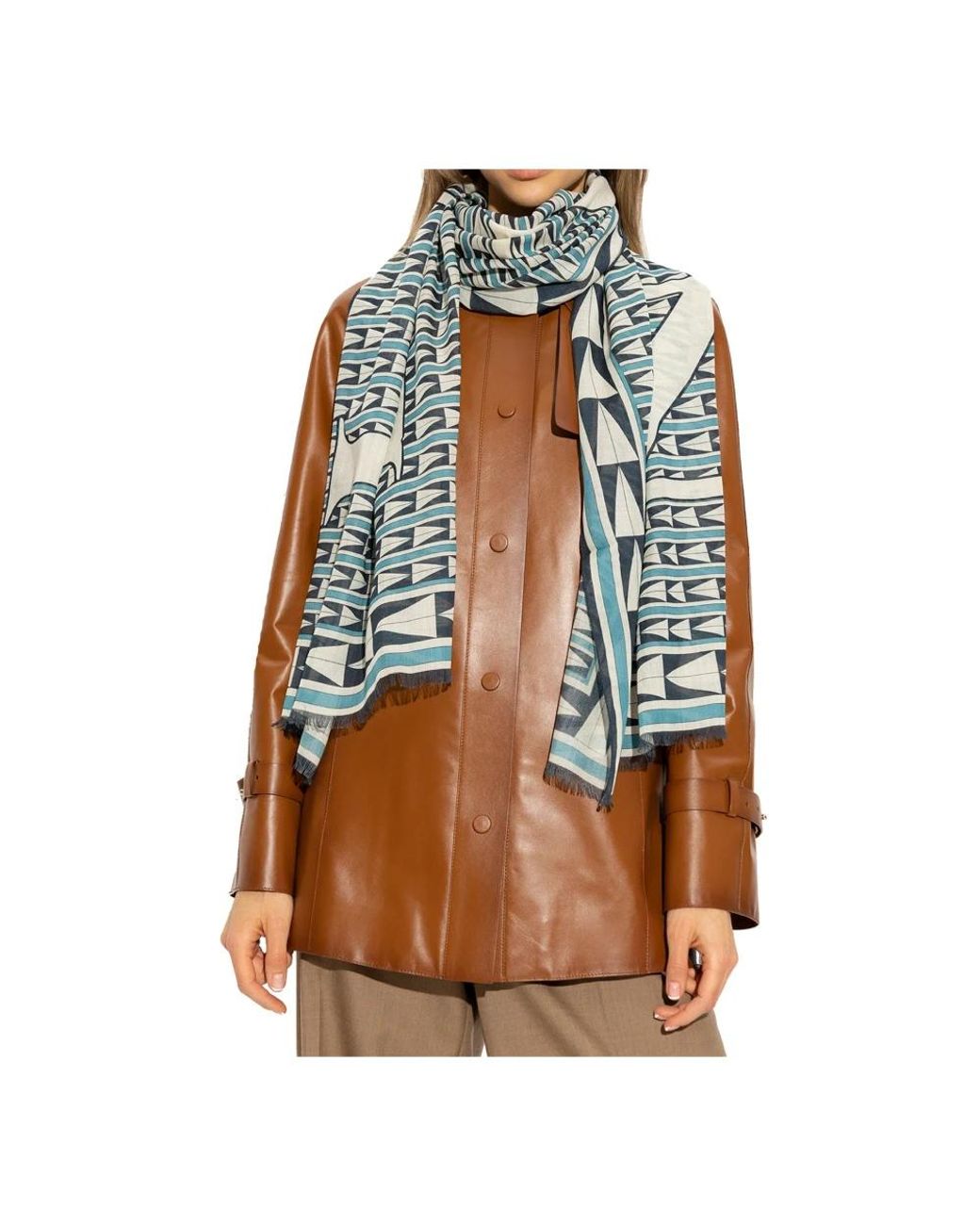 Lanvin Blue Winter Scarves