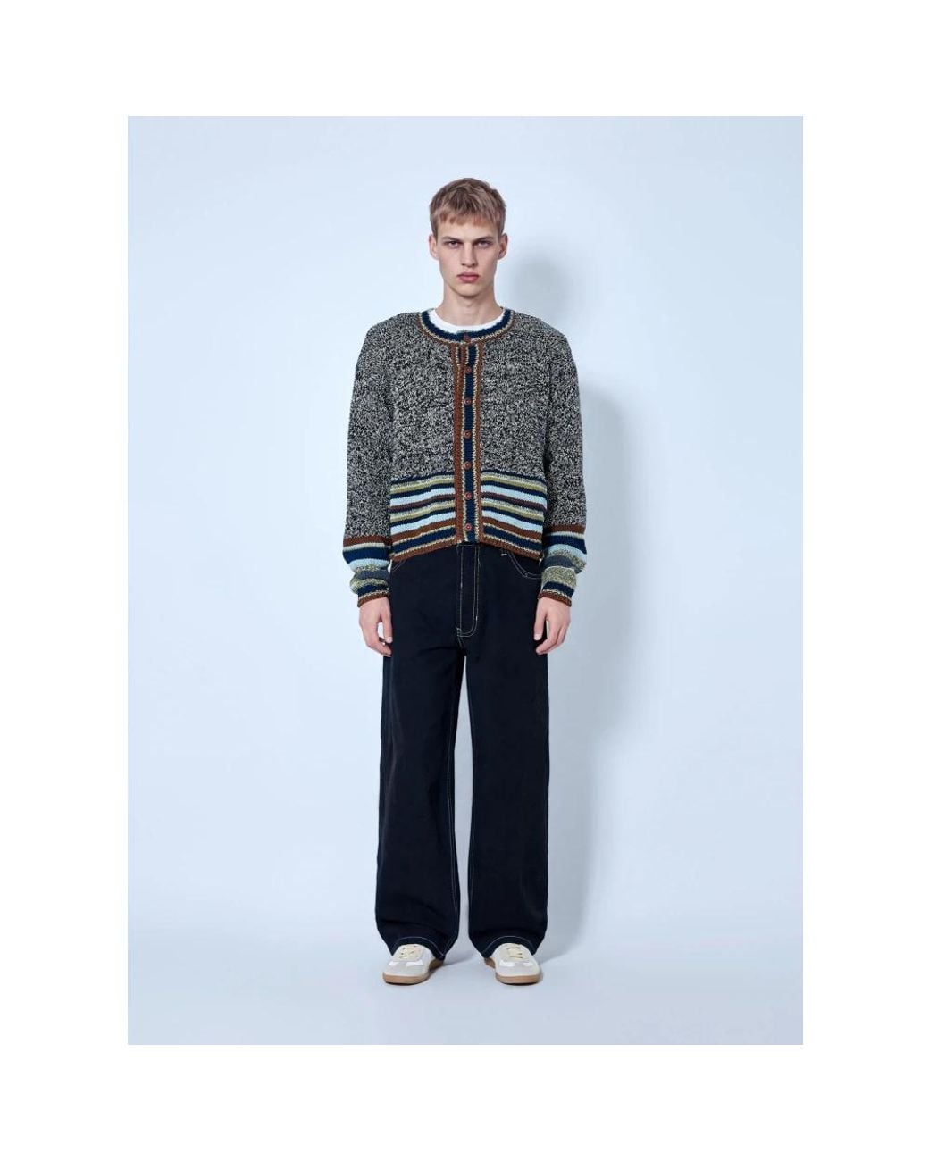 STORY mfg. Blue Cardigans for men