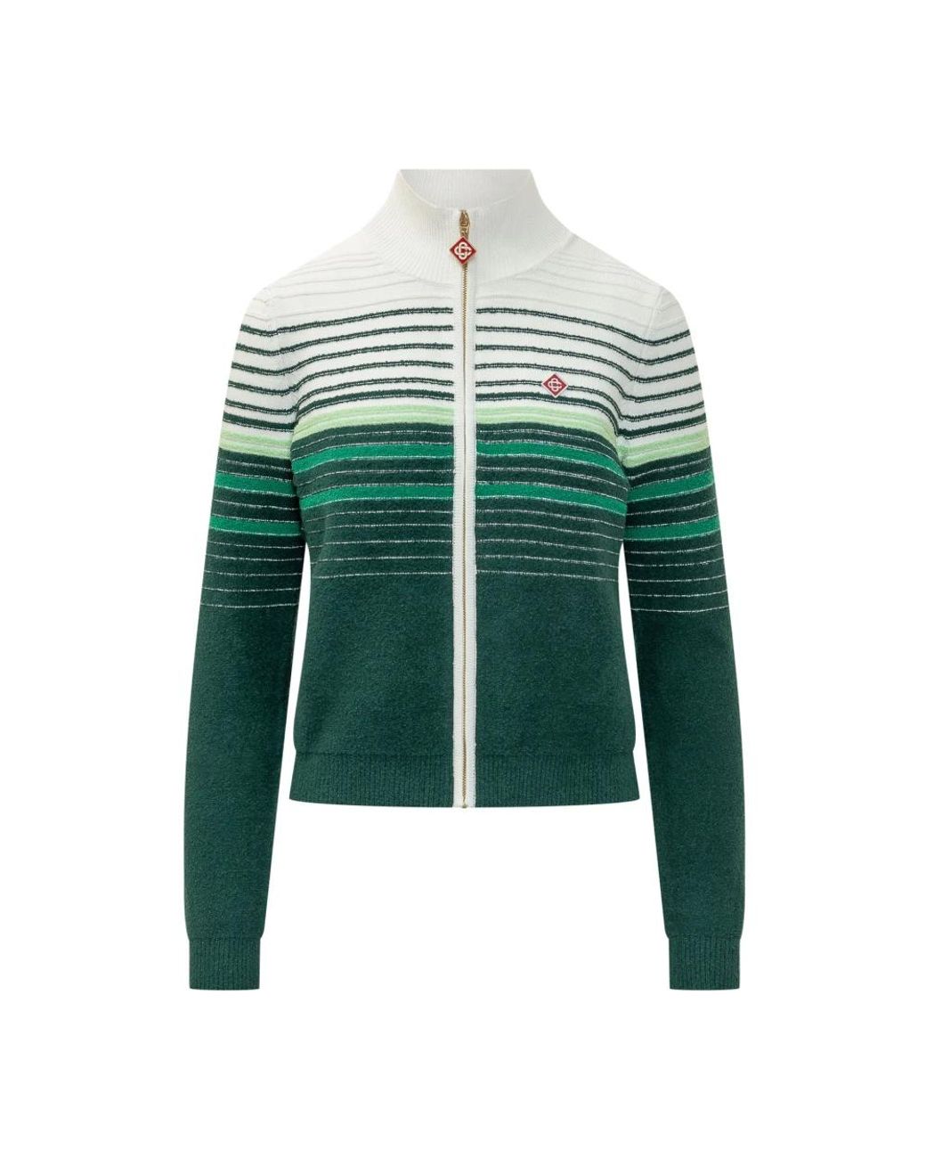 Casablanca Zip Up Vest in het Green