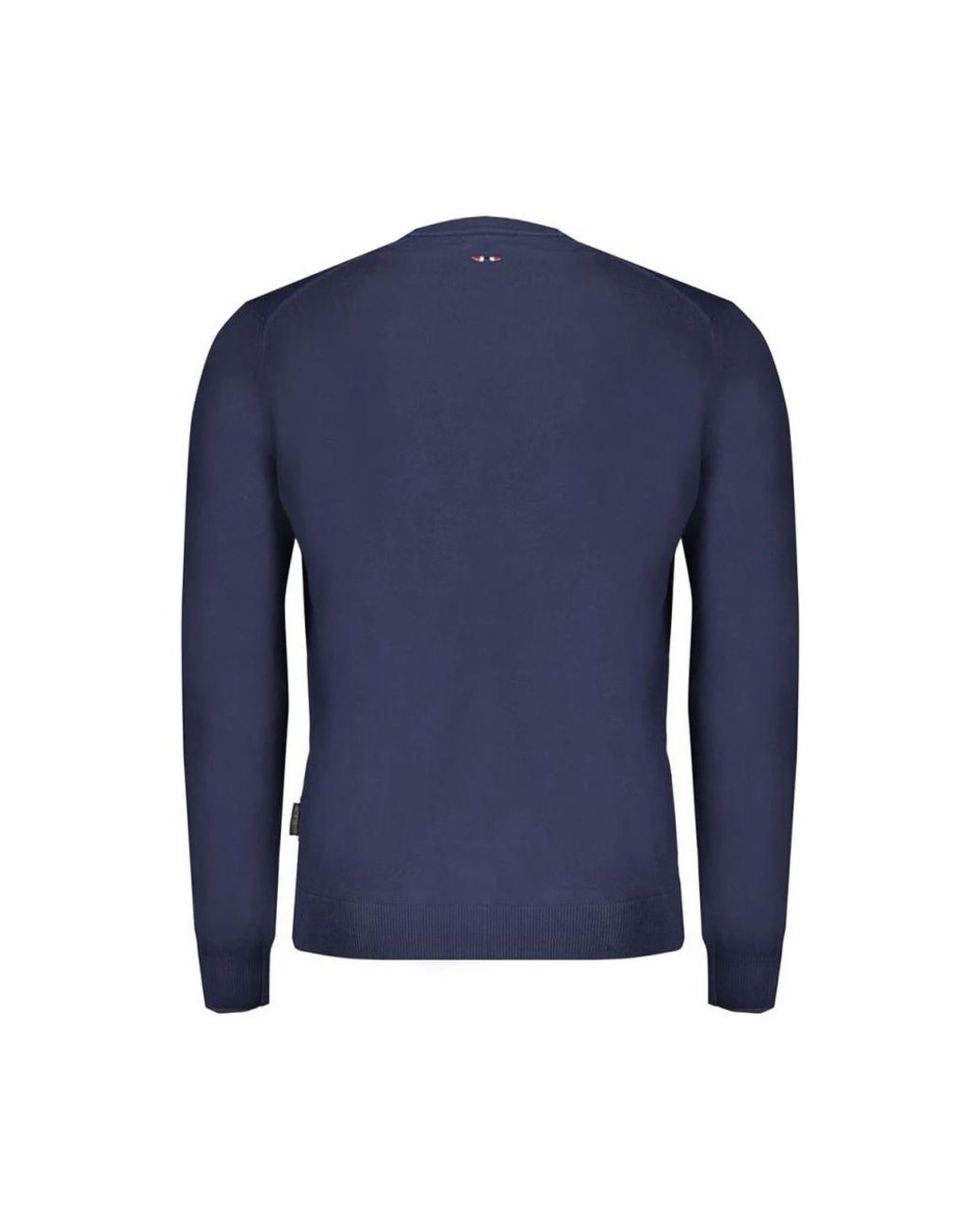 Napapijri Blue Round-Neck Knitwear for men