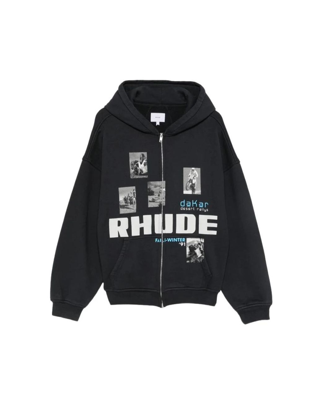 Rhude Zip-Through Sweatshirt in het Black voor heren