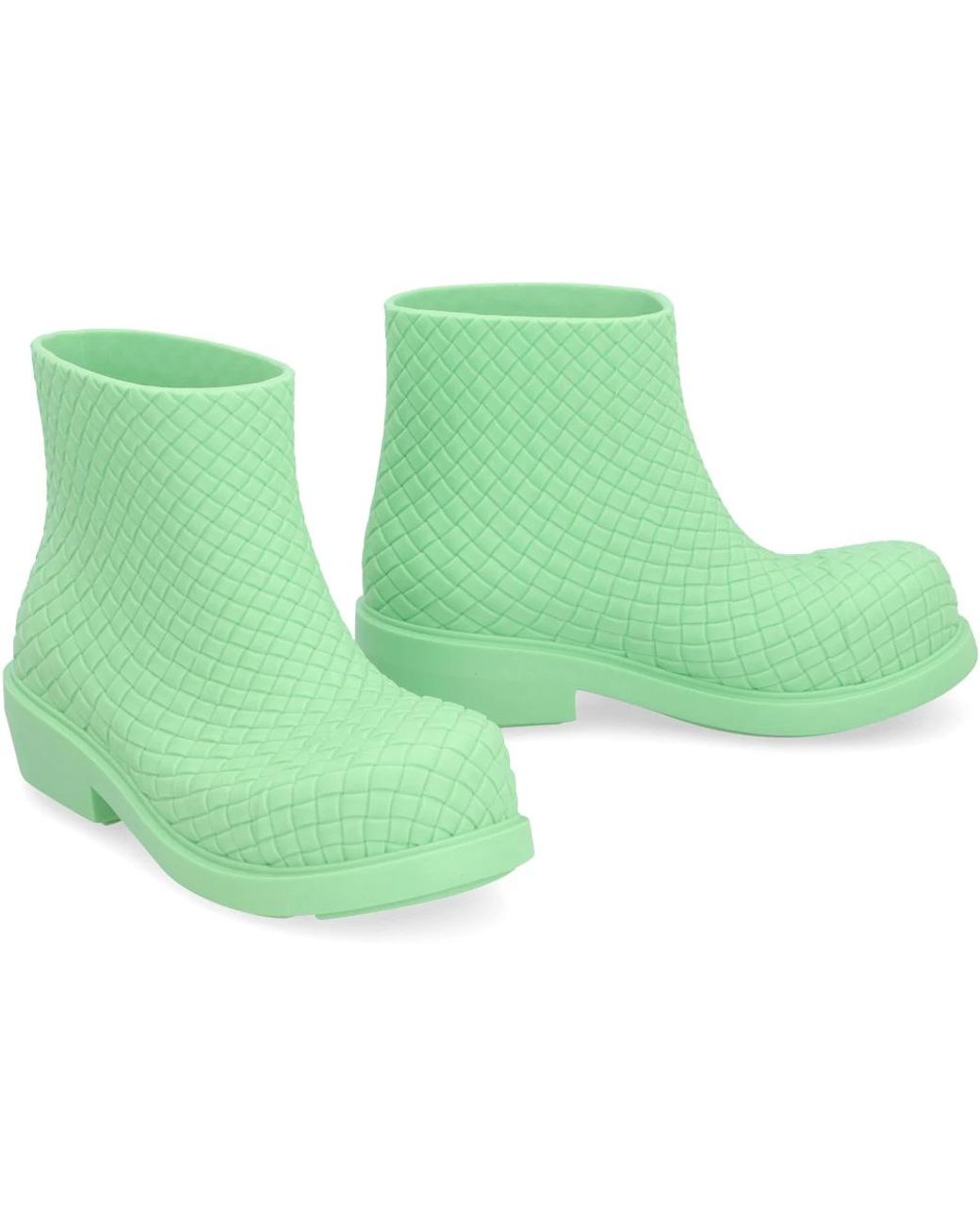 Bottega Veneta Green Rain Boots