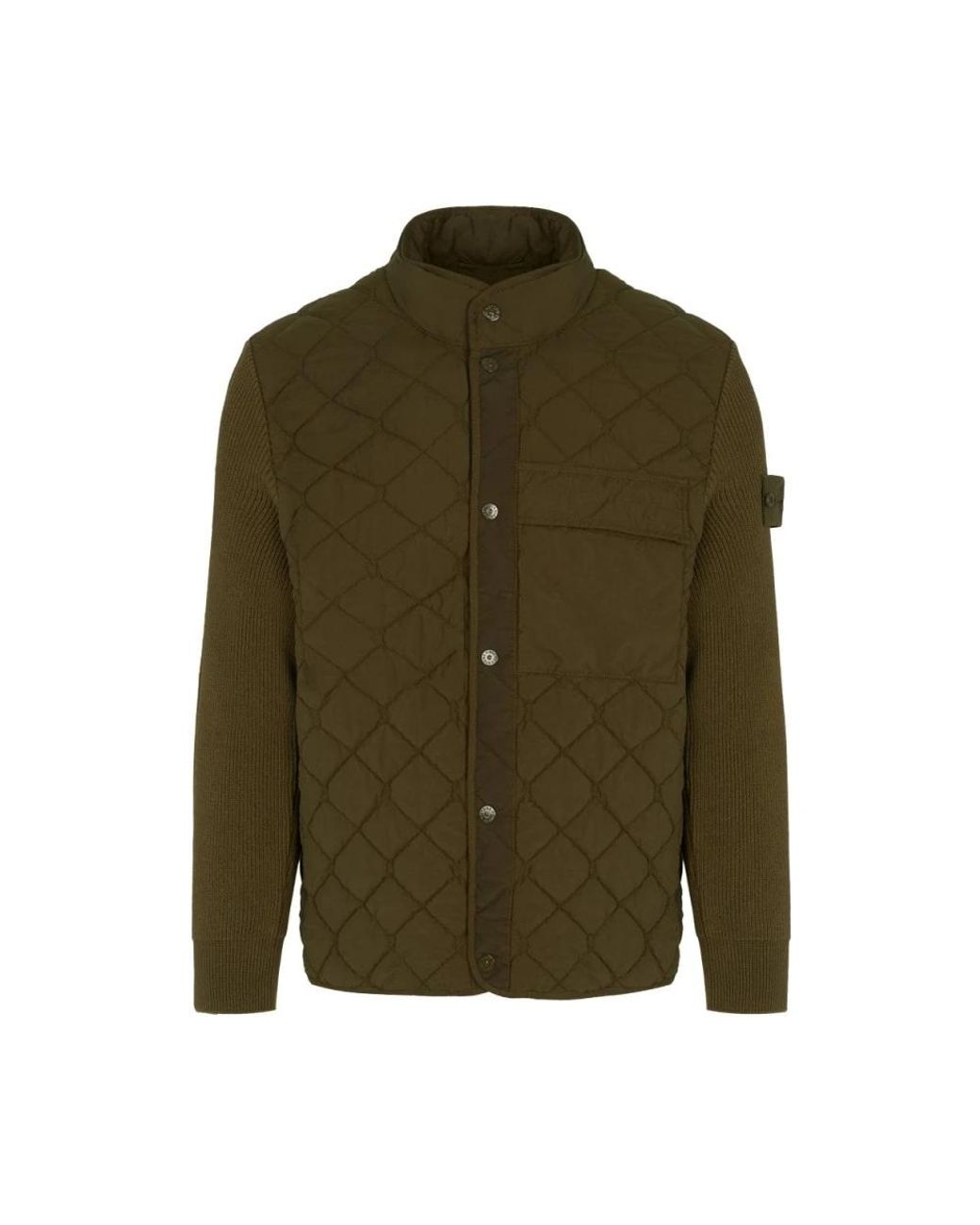 Stone Island Green Winter Jackets for men