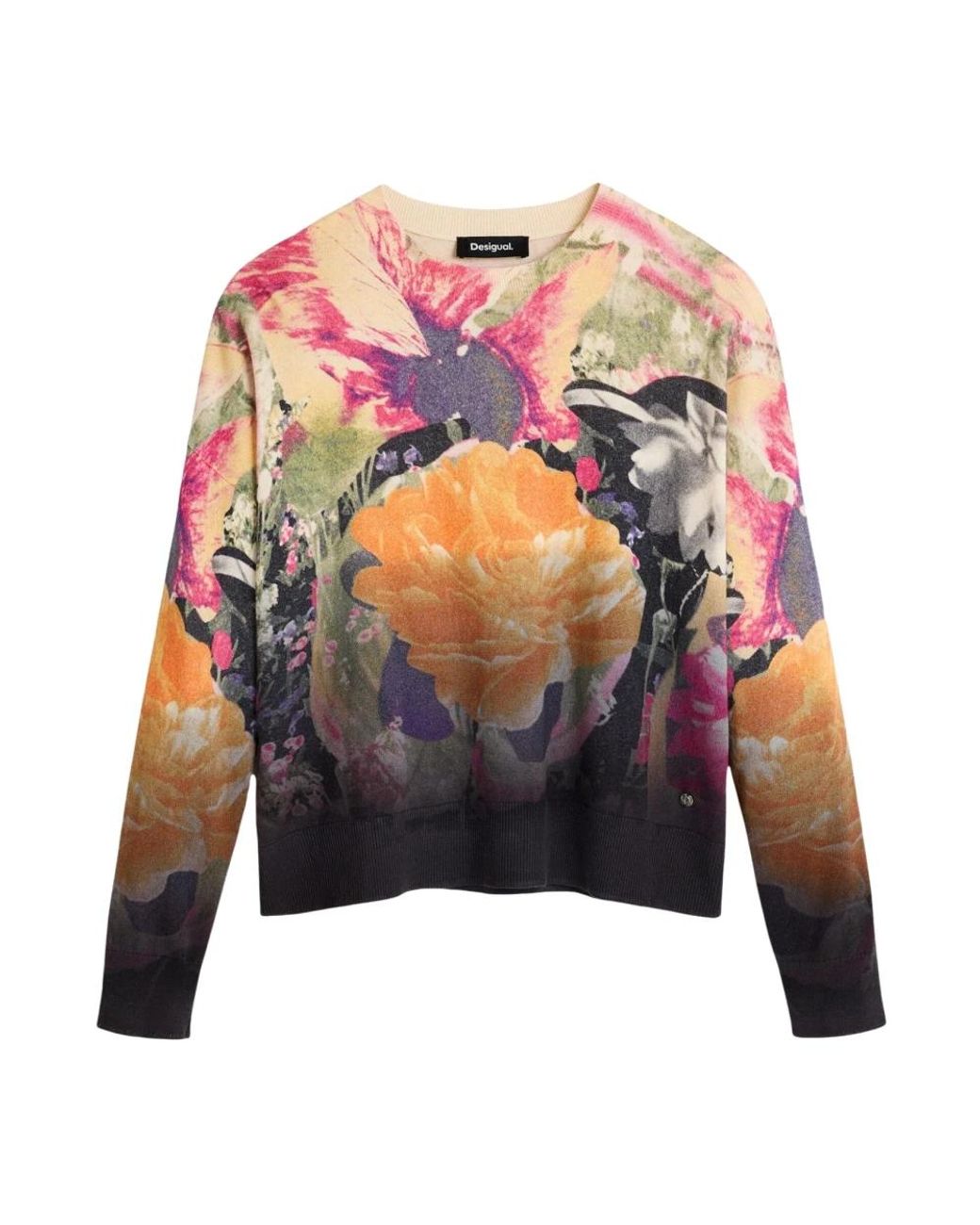 Desigual Multicolor Round-Neck Knitwear