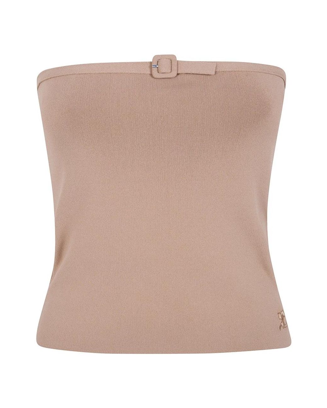 Sleeveless Tops Courreges de color Brown