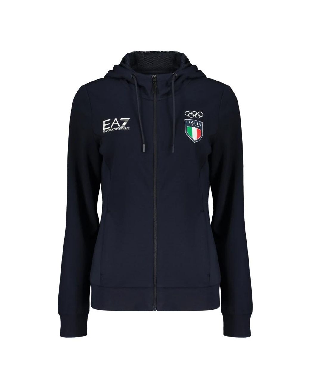 EA7 Blue Zip-Throughs