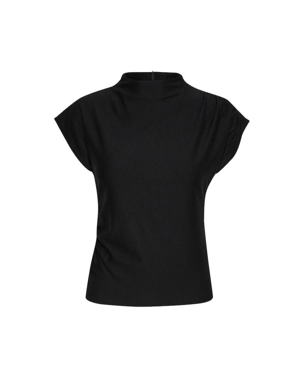 Gestuz Tops ,Zwart ,Zwart T-Shirt Rifa Gz in het Black