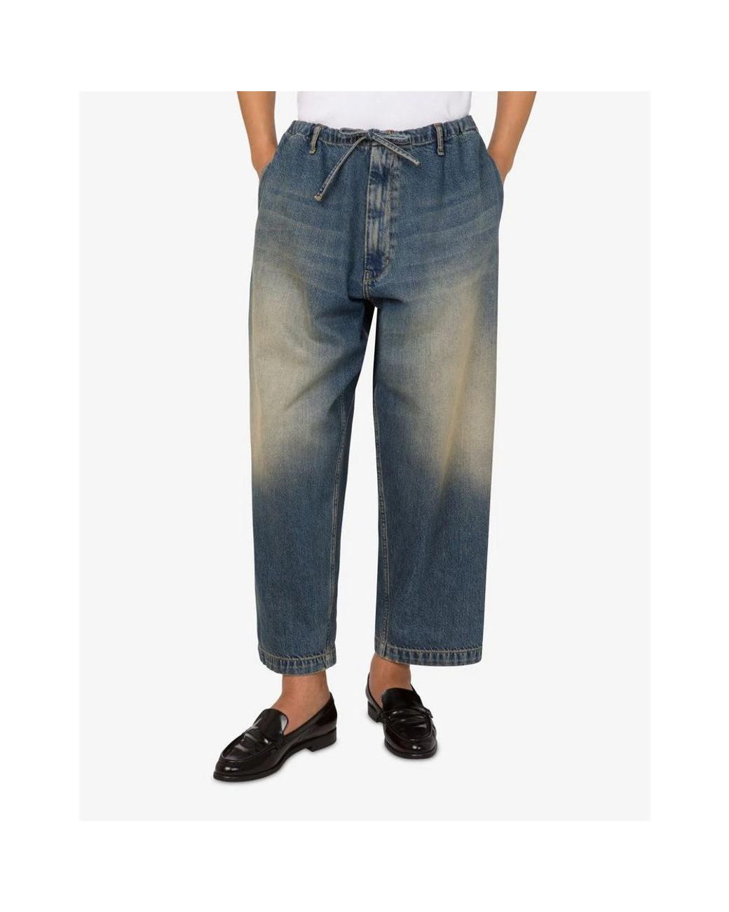 Moschino Blue Loose-Fit Jeans