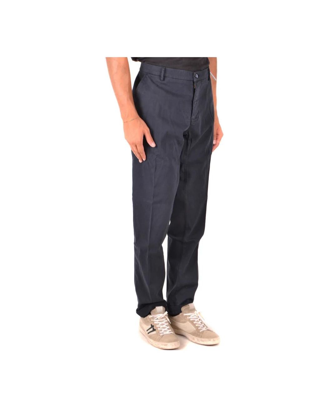 Mason's Blue Slim-Fit Trousers for men