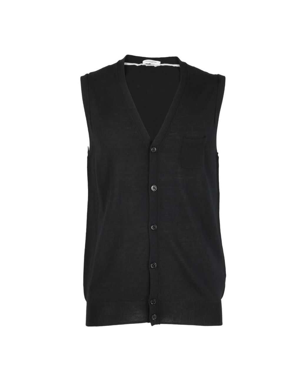 Paolo Pecora Black Waistcoats for men