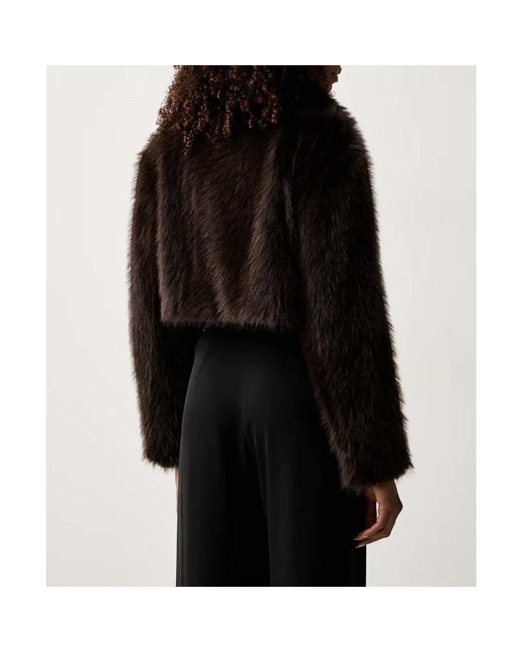 Twinset Black Faux Fur & Shearling Jackets