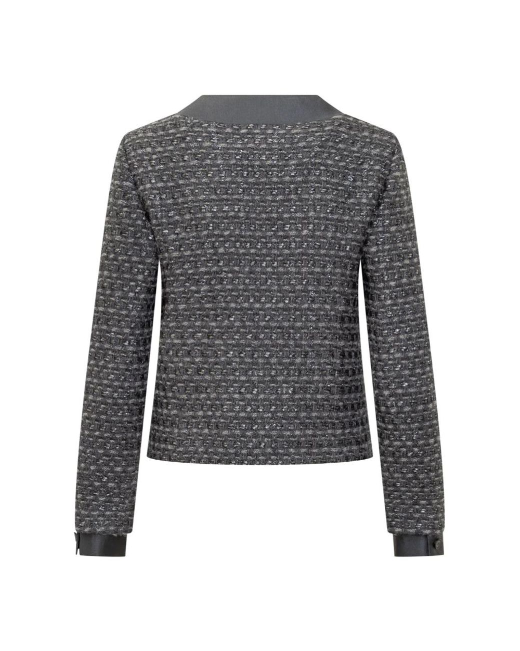 Emporio Armani Gray Tweed Jackets