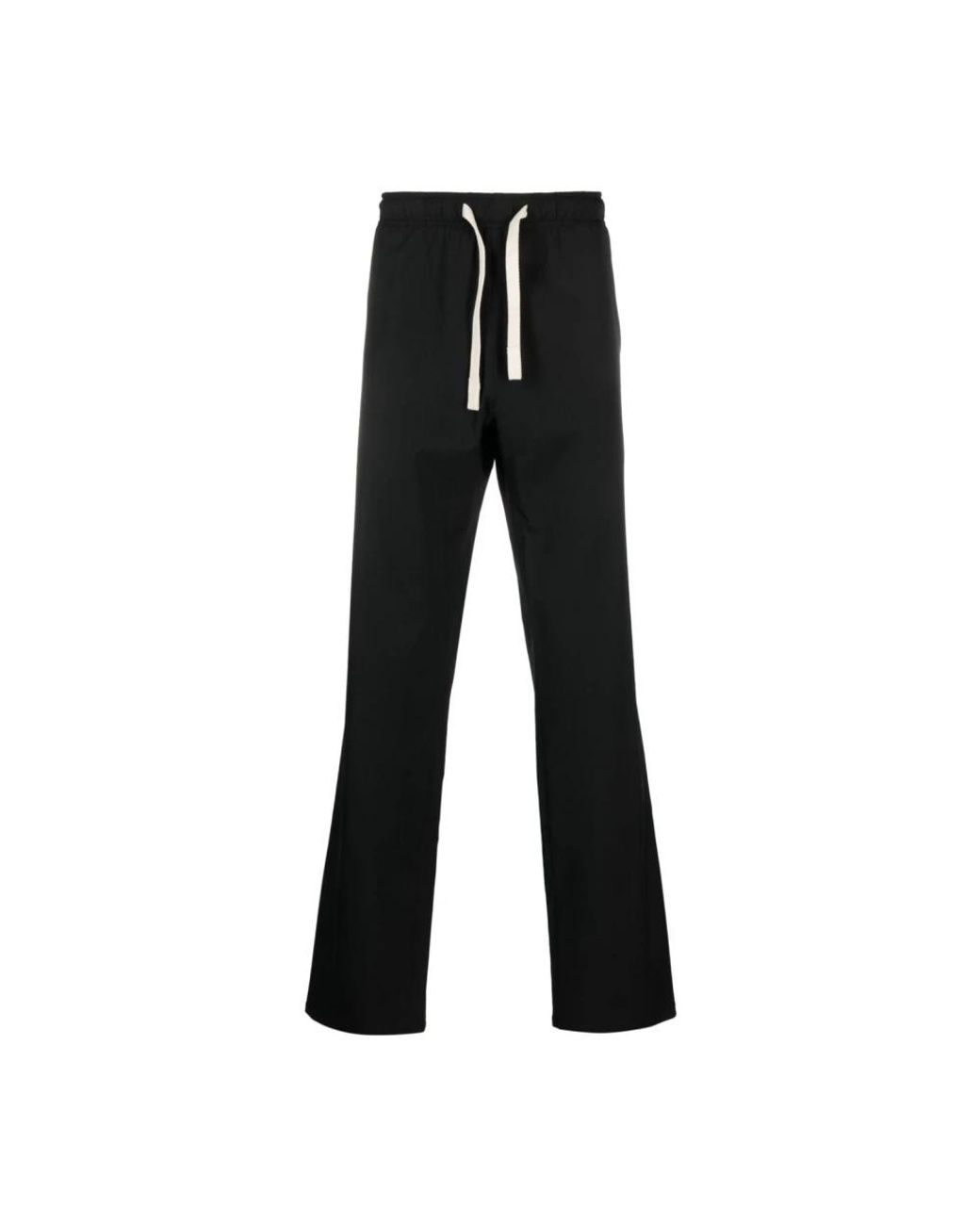 Palm Angels Black Wide Trousers for men
