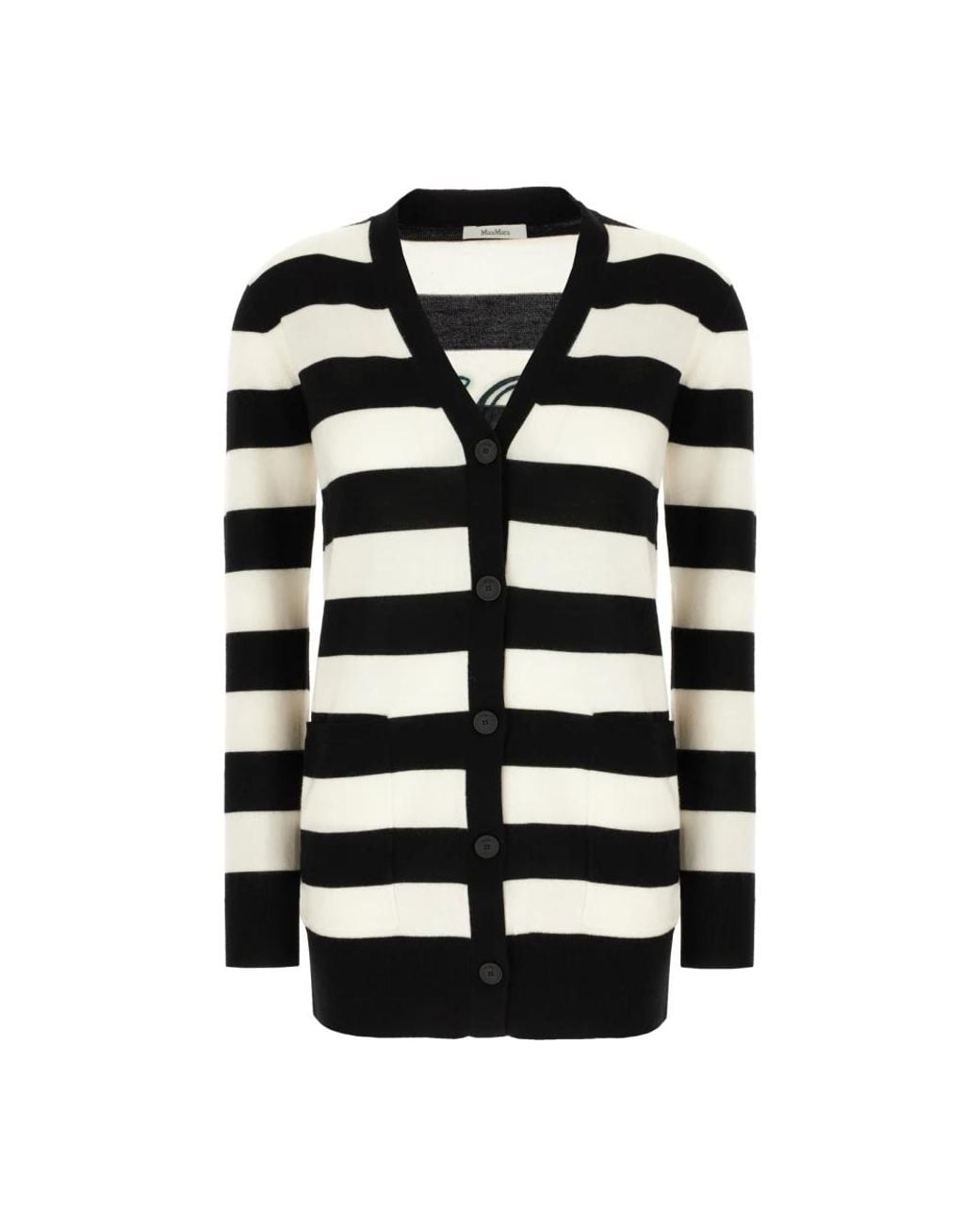 Max Mara Black Wool Cardigan