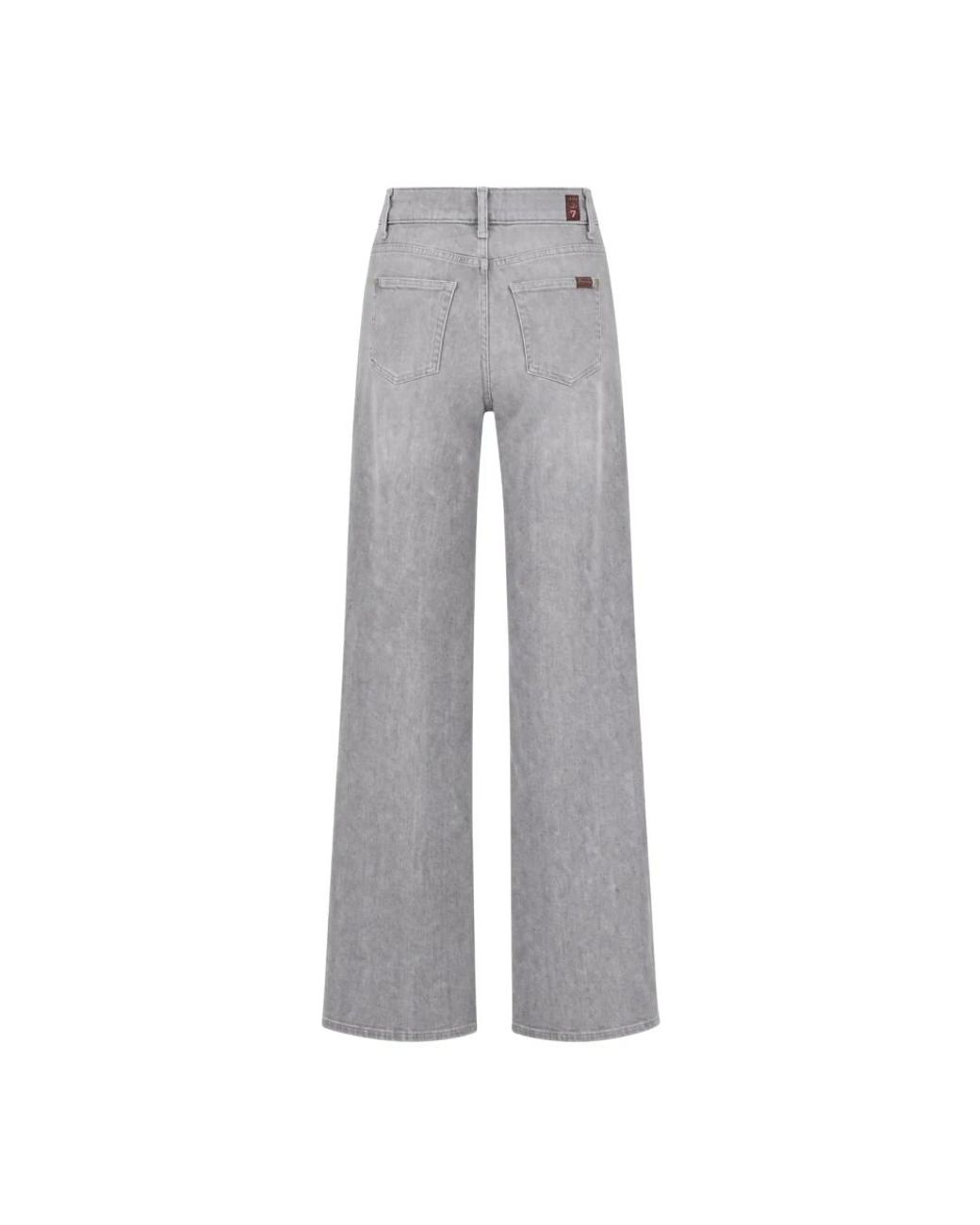 7 For All Mankind Gray Wide Jeans