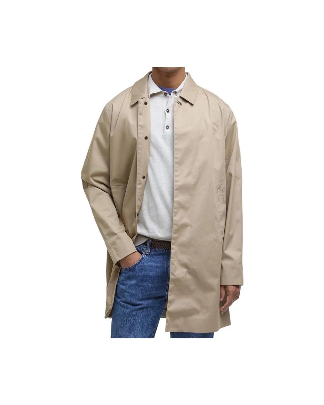 Barbour Single-Breasted Coats in Natural for Men | Lyst UK