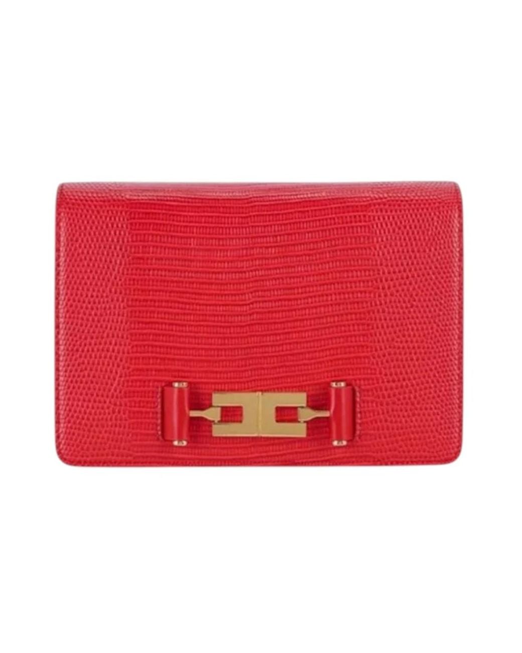 Elisabetta Franchi Red Cross Body Bags