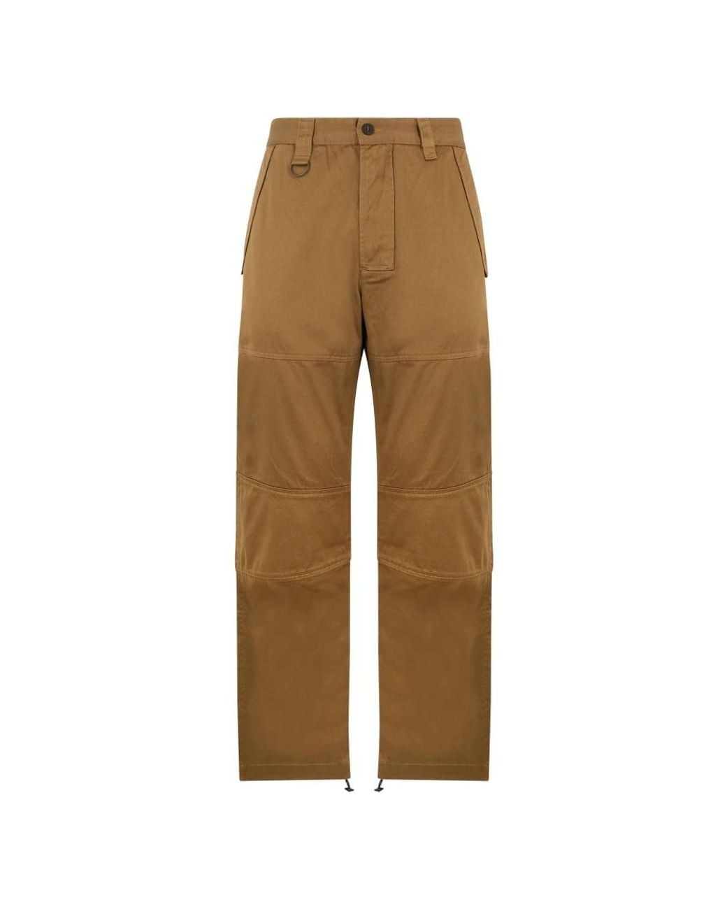 DIESEL Brown Straight Trousers for men