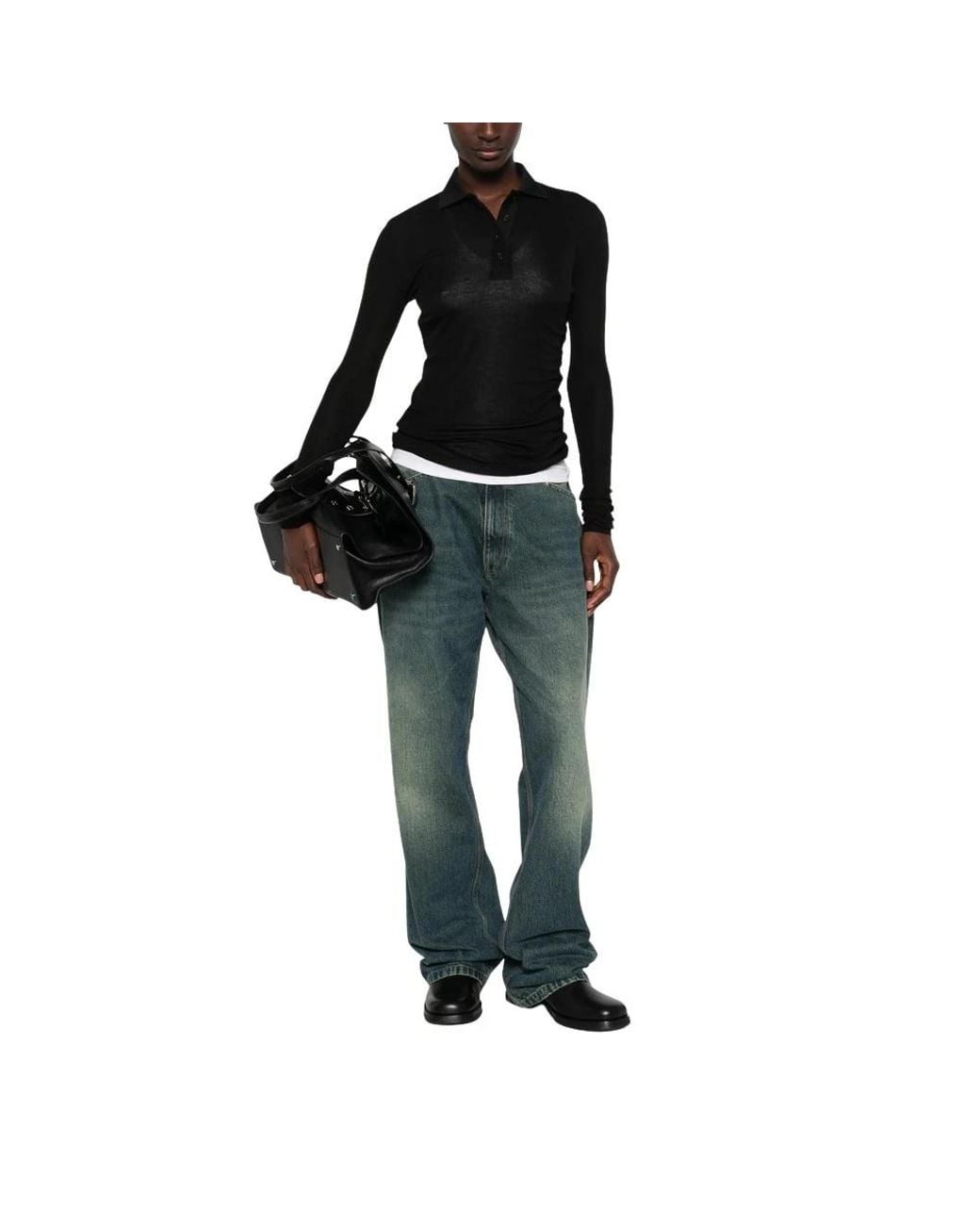 Entire studios Black Polo Shirts