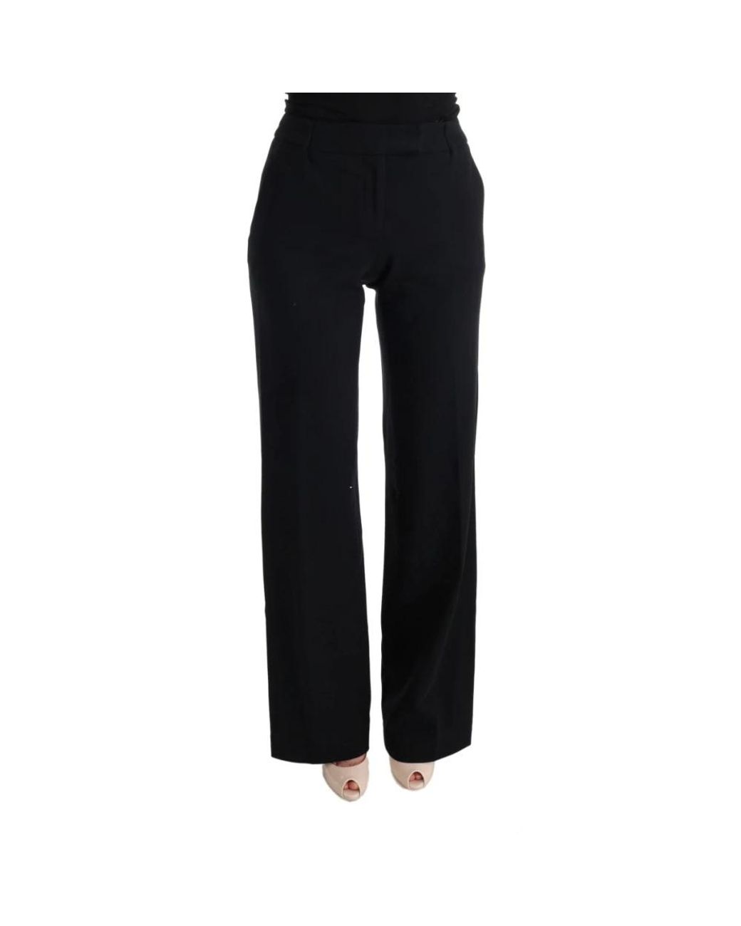 Ermanno Scervino Black Straight Trousers