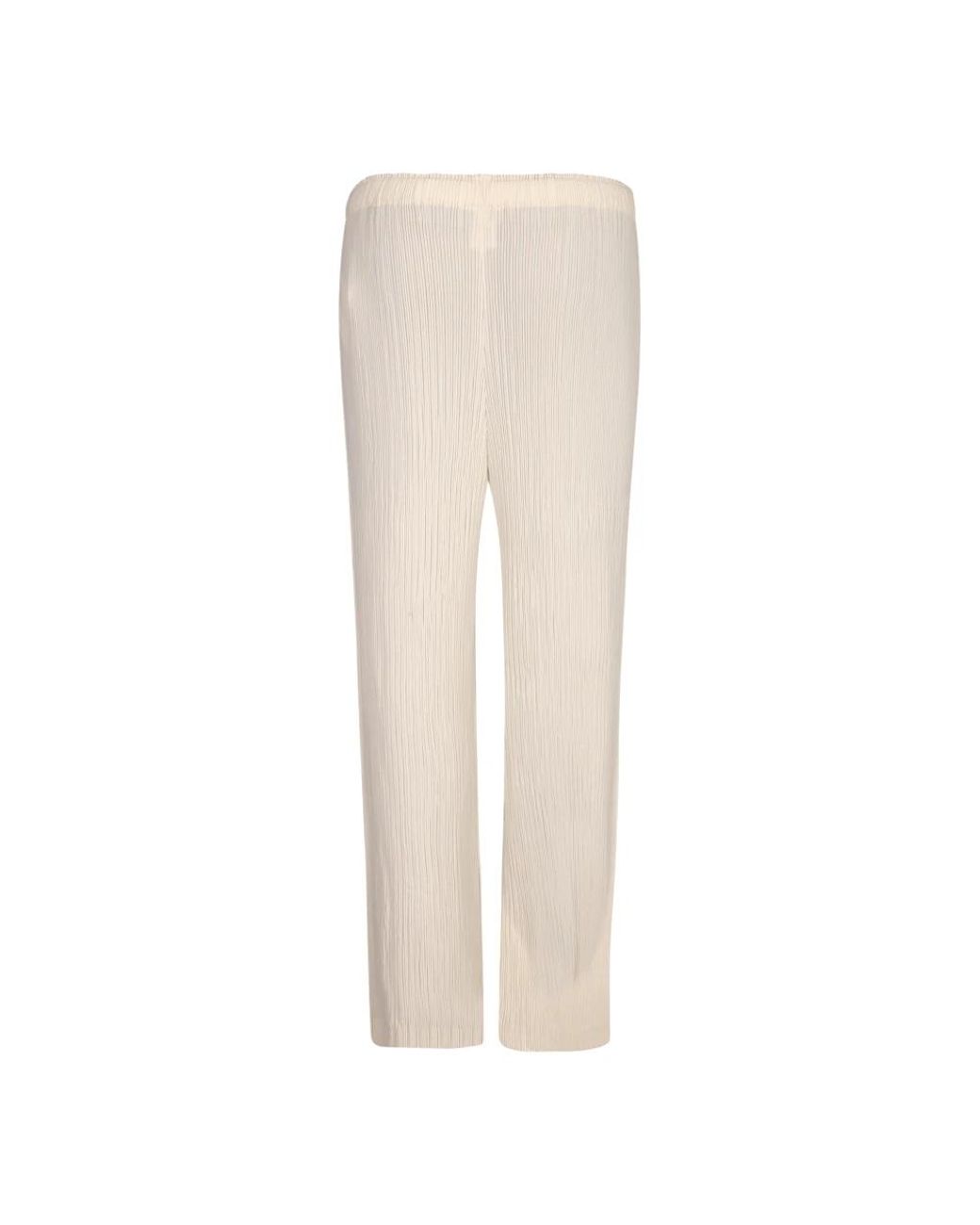 Issey Miyake Natural Straight Trousers